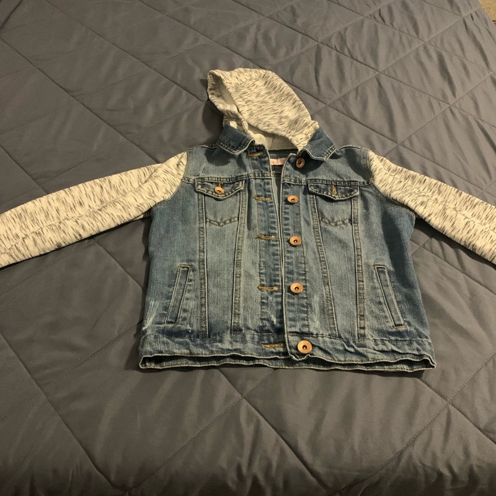 Size 8 Jean Jacket Hoodie